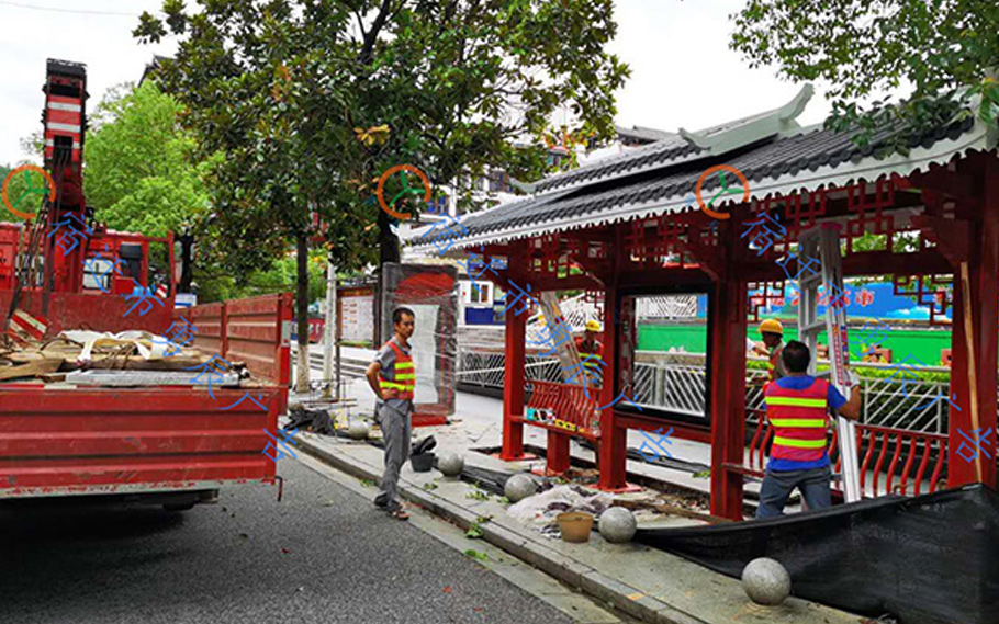 邵阳候车亭第三车发货